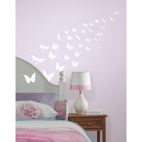 RoomMates - Farfalle e Libellule adesive che si illuminano al buio